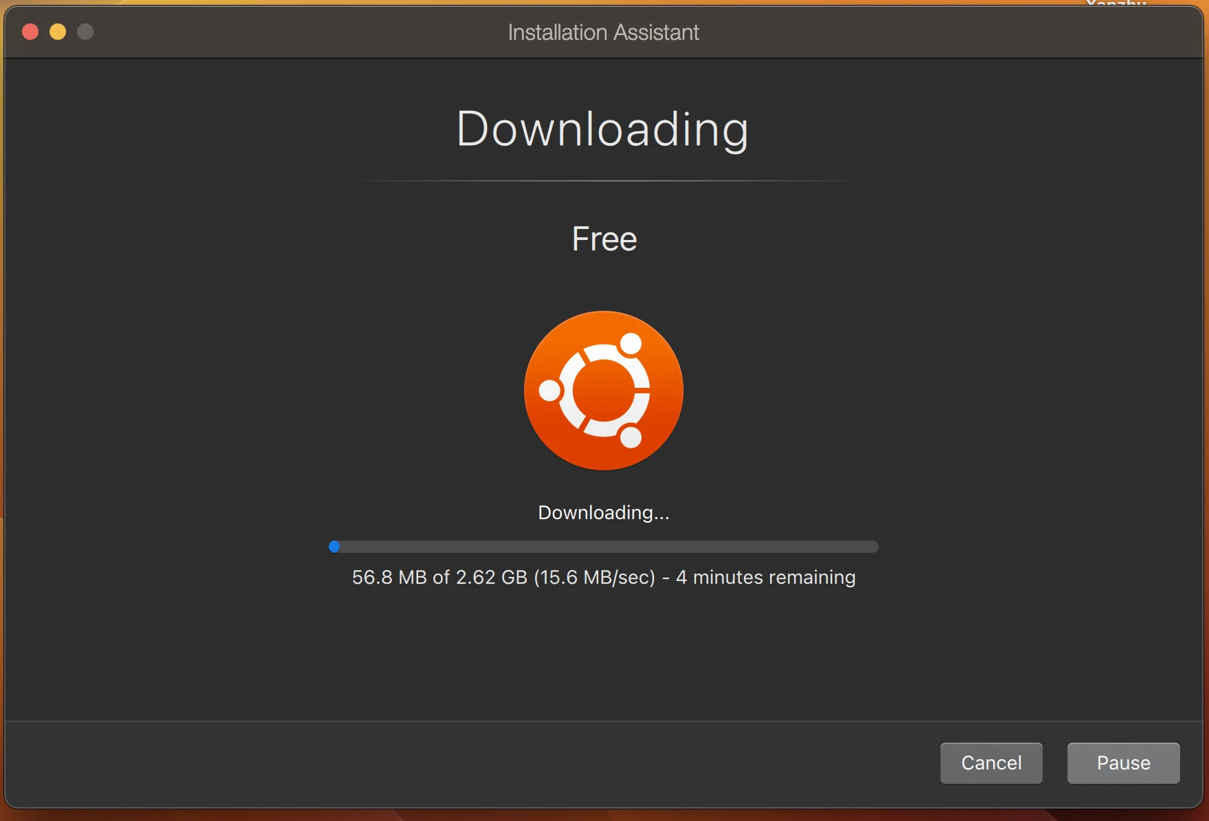 Parallels ubuntu setup wizard